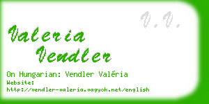 valeria vendler business card